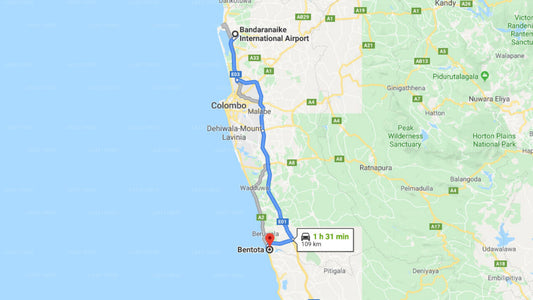 Transfer zwischen dem Flughafen Colombo (CMB) und Paradise Road The Villa, Bentota