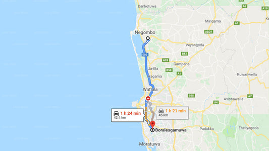 Transfer zwischen dem Flughafen Colombo (CMB) und Sanasuma, Boralesgamuwa