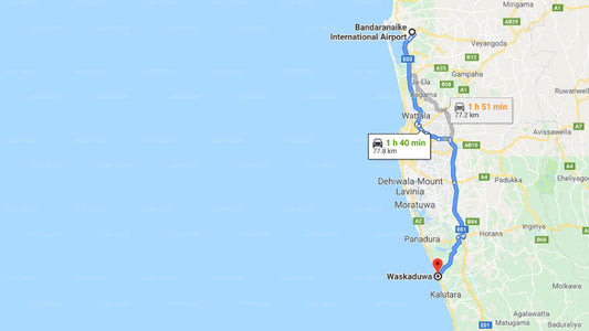 Transfer zwischen dem Flughafen Colombo (CMB) und Citrus Waskaduwa, Waskaduwa