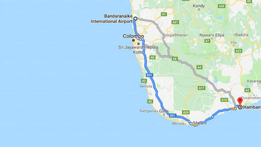 Transfer zwischen dem Flughafen Colombo (CMB) und dem Saraii Village, Hambantota