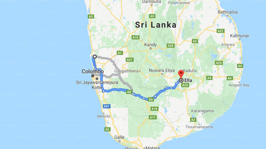 Transfer zwischen dem Flughafen Colombo (CMB) und dem Ella Jungle Inn, Ella