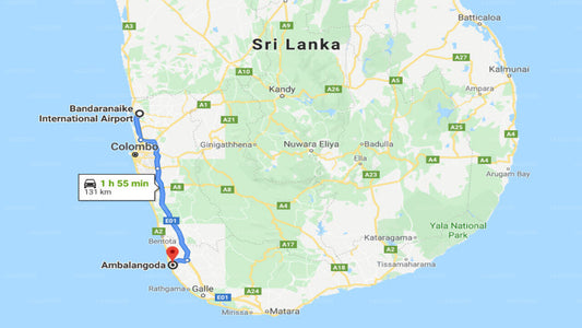 Transfer zwischen dem Flughafen Colombo (CMB) und dem Dream Beach Resort, Ambalangoda