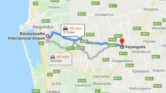 Transfer zwischen dem Flughafen Colombo (CMB) und The Covanro, Veyangoda