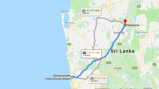 Transfer zwischen dem Flughafen Colombo (CMB) und Sevanagama Habarana, Habarana