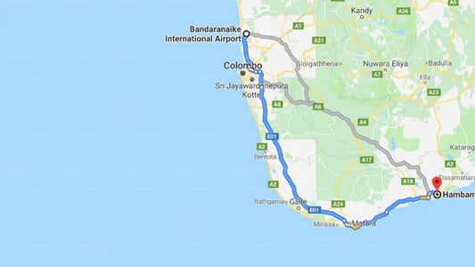 Transfer zwischen dem Flughafen Colombo (CMB) und Jade Green Hambantota, Hambantota