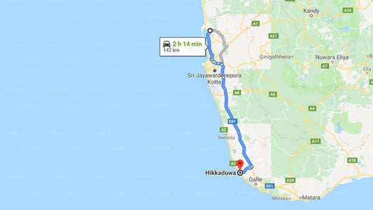 Transfer zwischen dem Flughafen Colombo (CMB) und The Sandals, Hikkaduwa