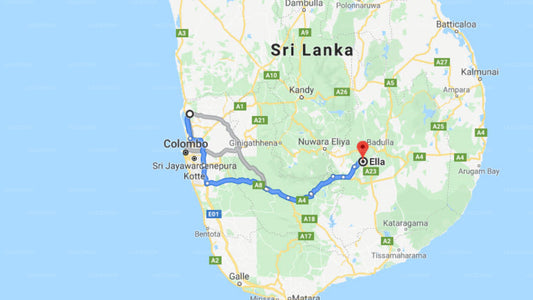 Transfer zwischen dem Flughafen Colombo (CMB) und dem Morning Dew Hotel, Ella