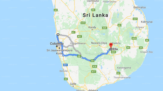 Transfer zwischen dem Flughafen Colombo (CMB) und Ella Planters Bungalow, Ella