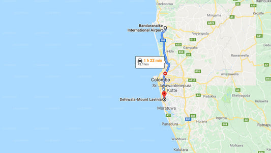 Transfer zwischen dem Flughafen Colombo (CMB) und Siddhalepa ANARVA, Mount Lavinia