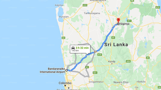 Transfer zwischen dem Flughafen Colombo (CMB) und Amuna Ayurveda Retreat, Sigiriya
