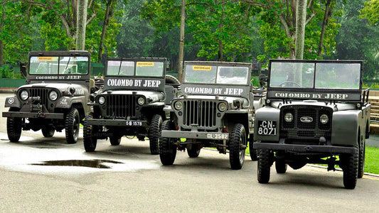 Stadtrundfahrt durch Colombo im Land Rover Series 1 Jeep