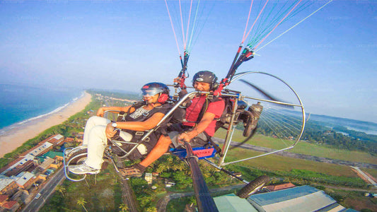 Paramotorfahren von Bentota aus