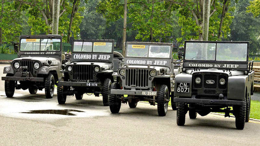 Stadtrundfahrt durch Colombo im Vietnamkriegs-Jeep vom Seehafen Colombo