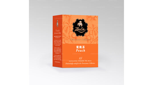 Zesta Pfirsich-Schwarztee – 15 Pyramiden-Teebeutel (30 g)