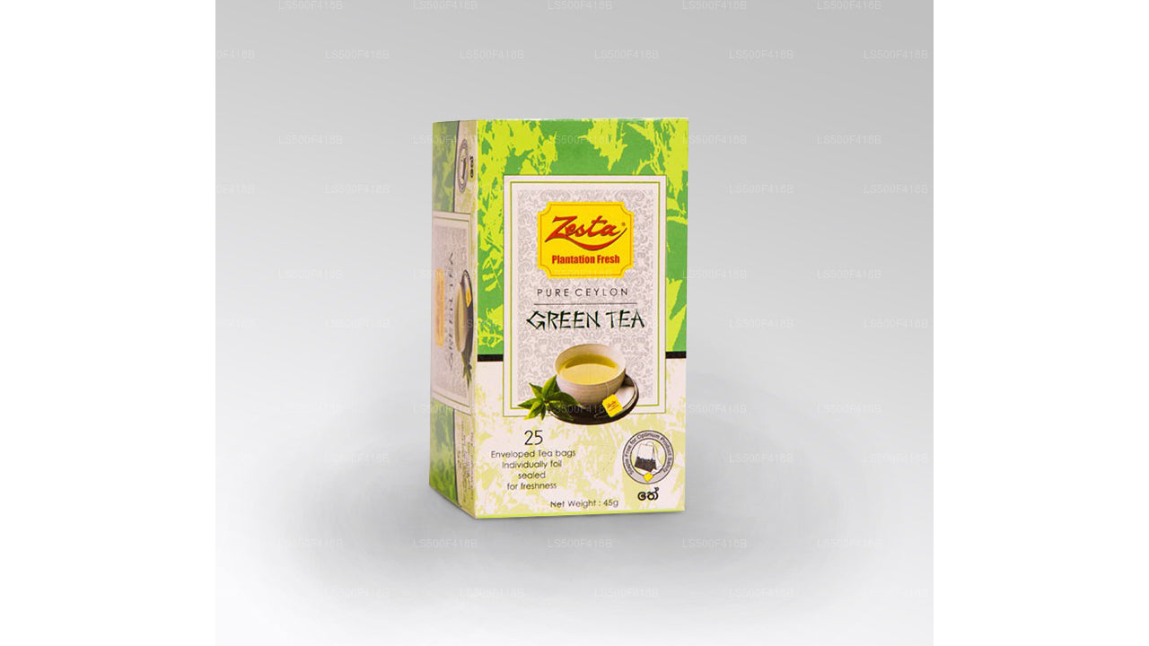 Zesta Pure Ceylon Grüner Tee 25 Teebeutel (45g)