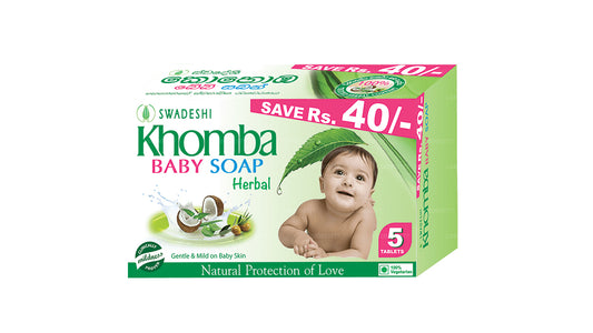 Swadeshi Khomba Babyseife Kräuter 5 in 1 (5x70g)