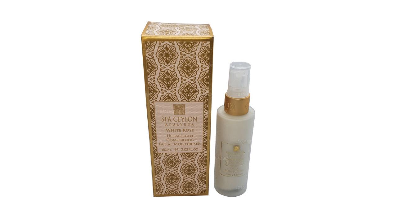 Spa Ceylon White Rose Ultraleichte, beruhigende Feuchtigkeitscreme für das Gesicht (60 ml)