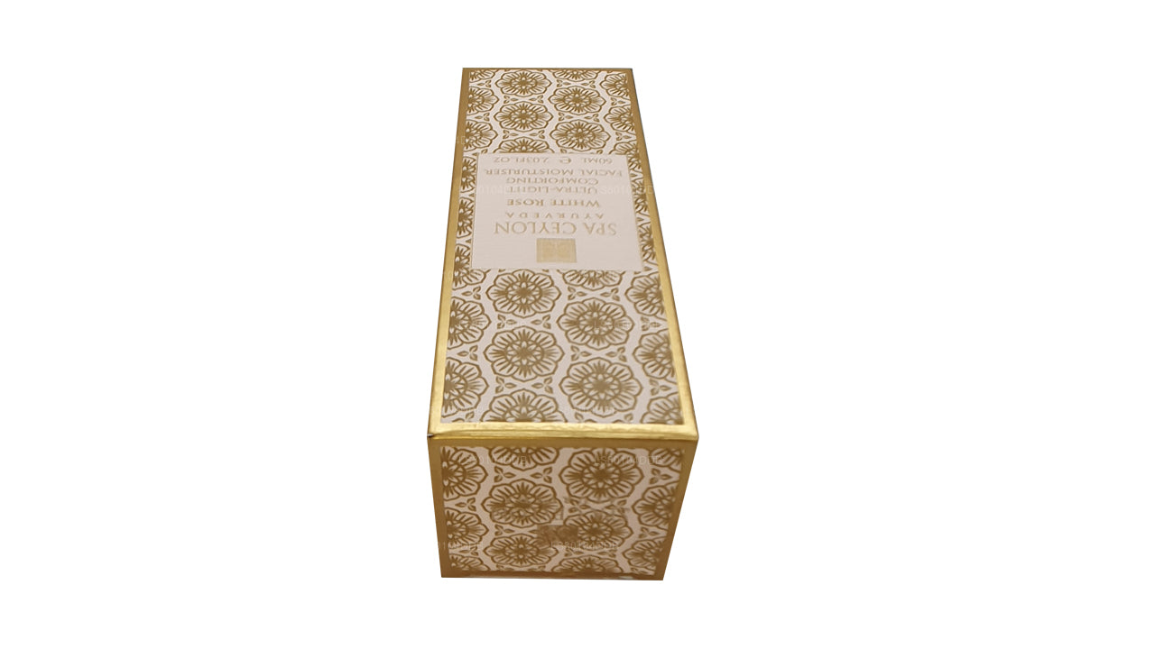 Spa Ceylon White Rose Ultraleichte, beruhigende Feuchtigkeitscreme für das Gesicht (60 ml)