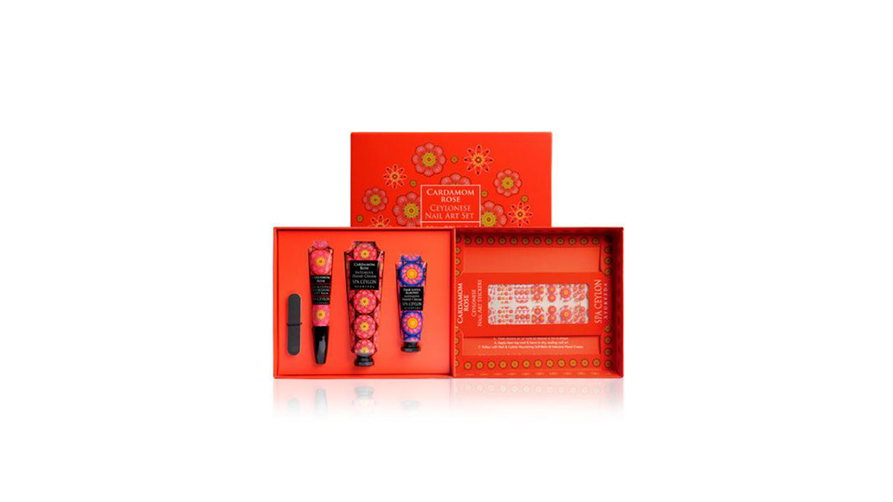 Spa Ceylon – Cardamom Rose Ceylonese Nail Art Set