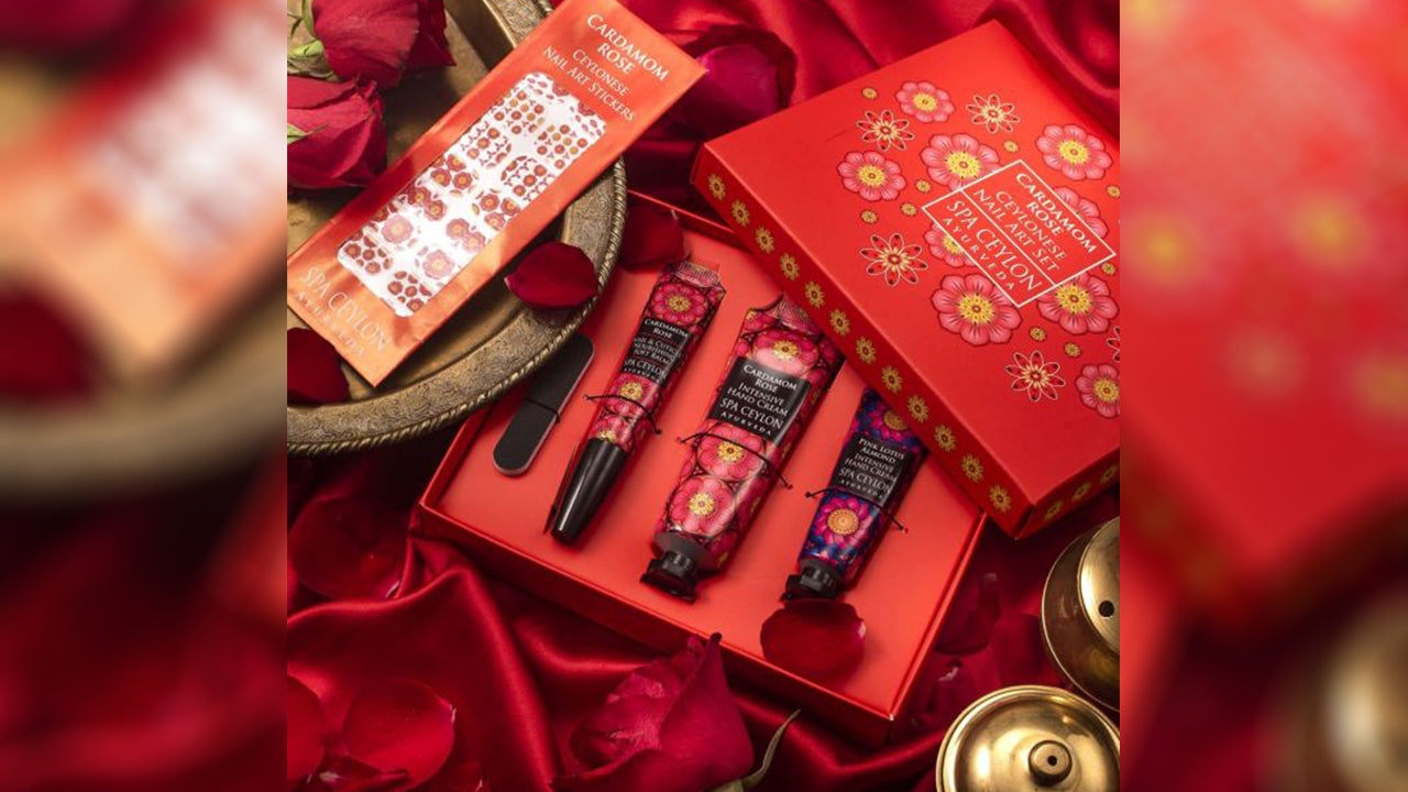 Spa Ceylon – Cardamom Rose Ceylonese Nail Art Set