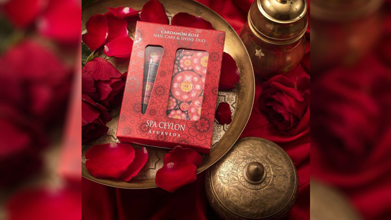 Spa Ceylon – Kardamom-Rosen-Nagelpflege- und Glanz-Duo