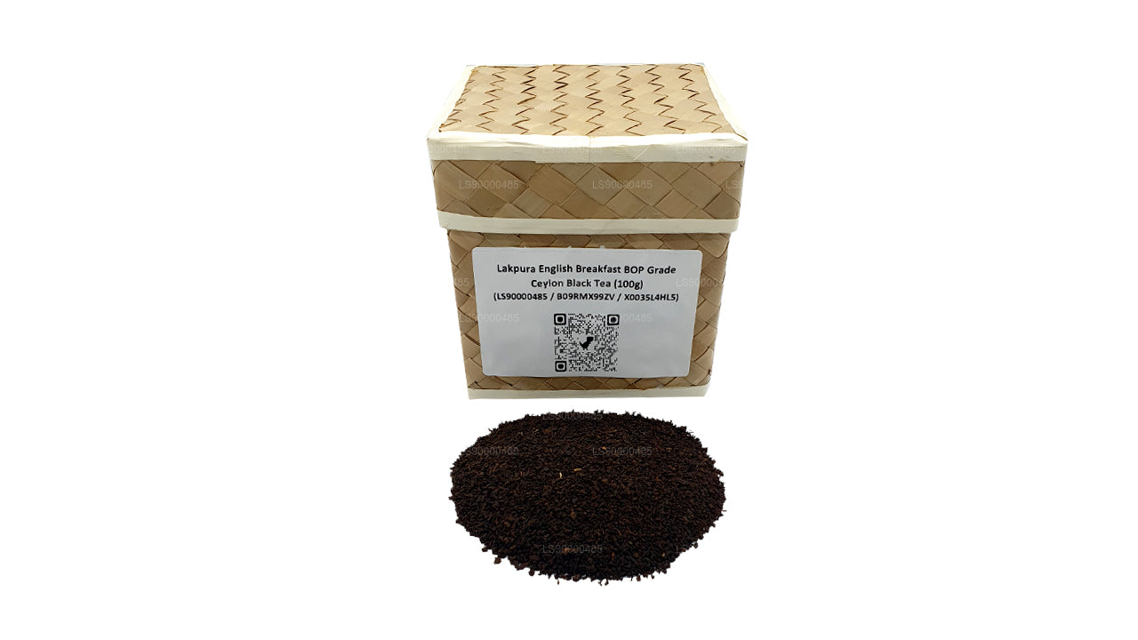 Lakpura English Breakfast Ceylon-Schwarztee in BOP-Qualität (100 g)