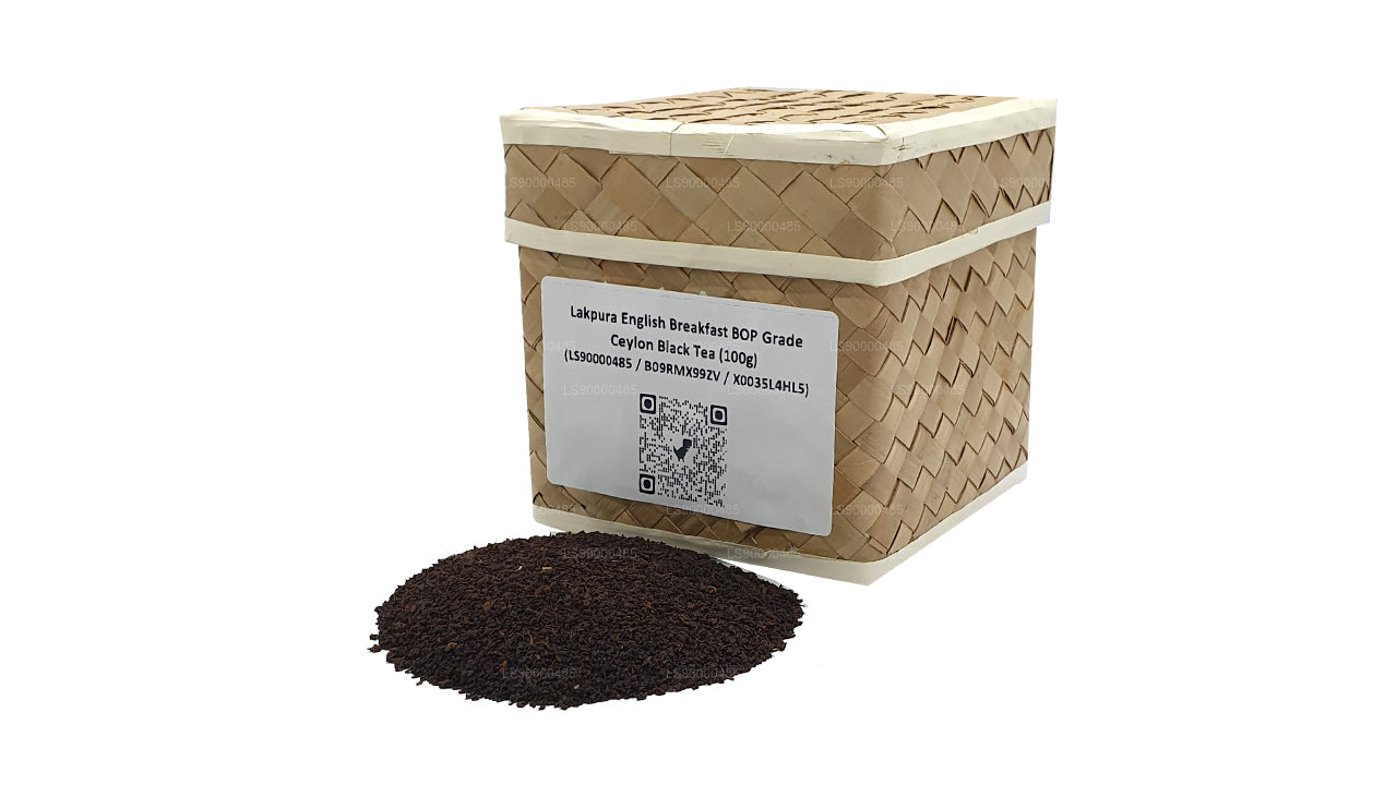 Lakpura English Breakfast Ceylon-Schwarztee in BOP-Qualität (100 g)