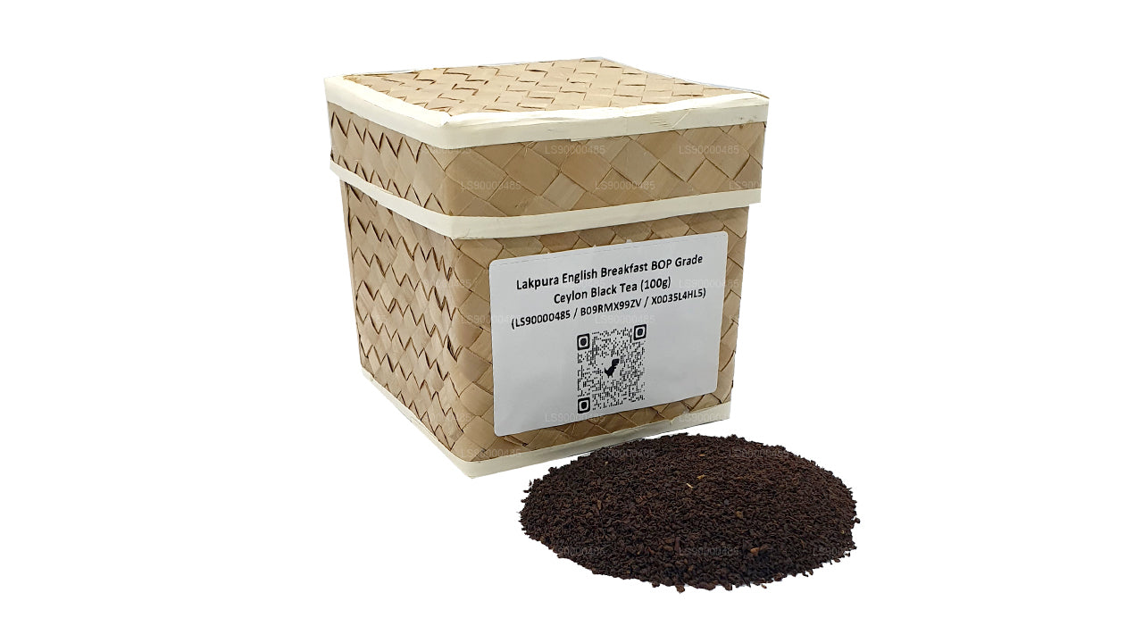 Lakpura English Breakfast Ceylon-Schwarztee in BOP-Qualität (100 g)