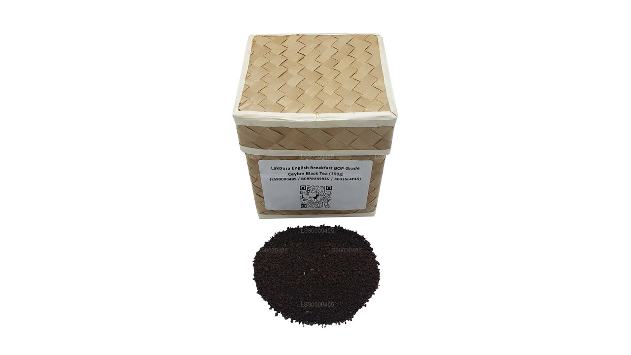 Lakpura English Breakfast Ceylon-Schwarztee in BOP-Qualität (100 g)