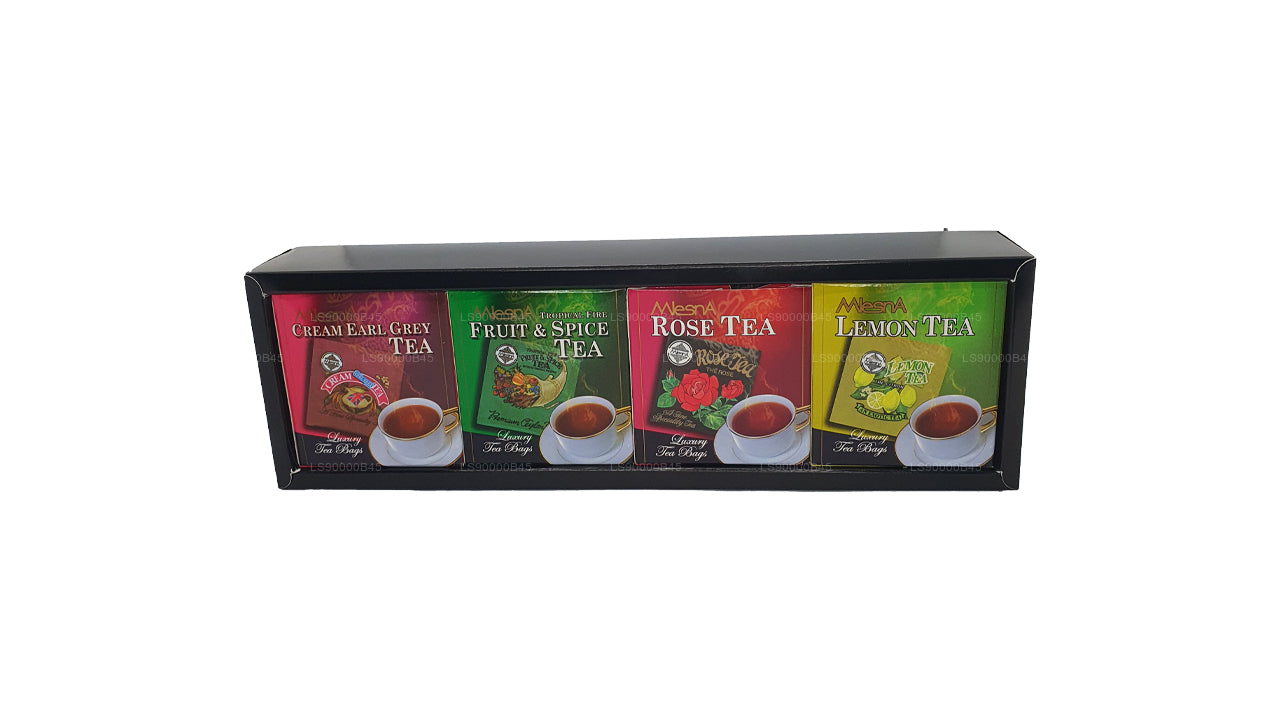 Mlesna Sensations, 4 Geschmacksrichtungen, sortierte Luxusfolien-Teebeutel (80 g)