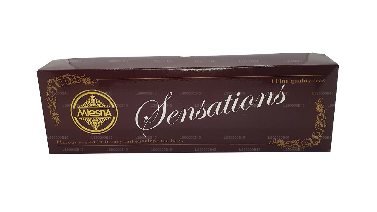 Mlesna Sensations, 4 Geschmacksrichtungen, sortierte Luxusfolien-Teebeutel (80 g)