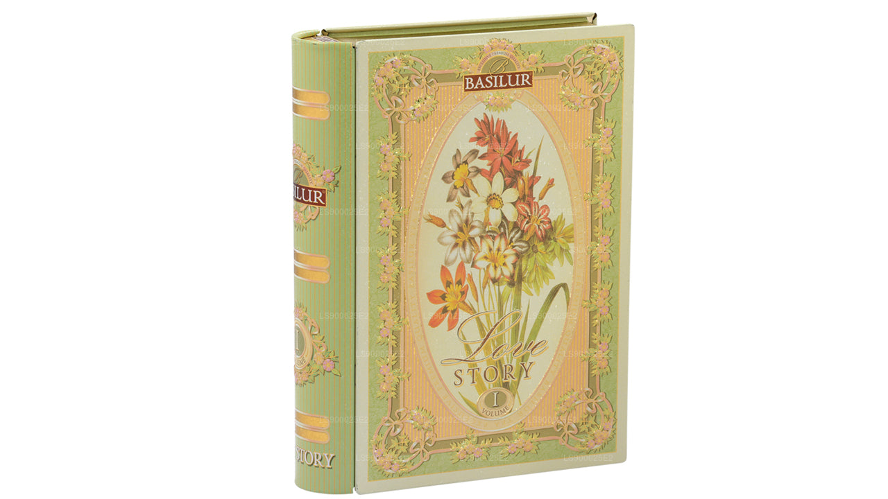 Basilur Teebuch „Love Story - Band I“ (100 g) Caddy