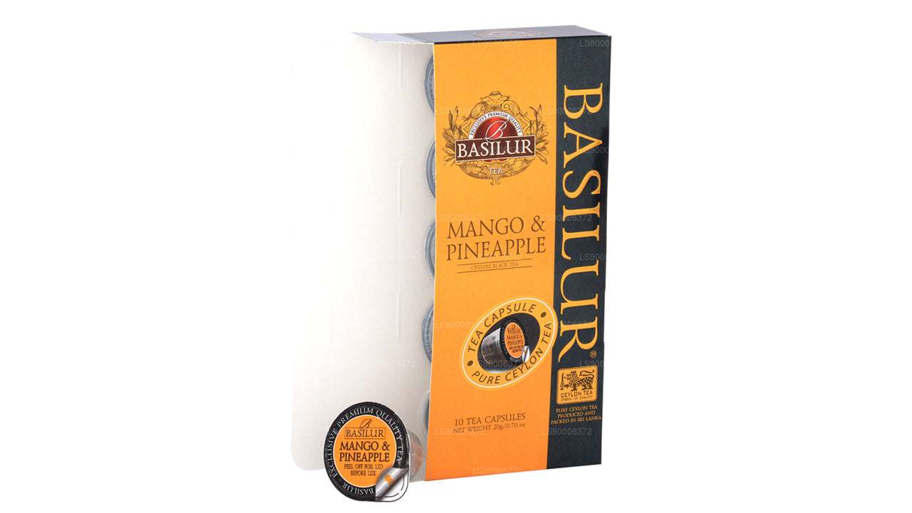 Basilur Teekapsel „Mango &amp; Ananas“ (20g) im Karton
