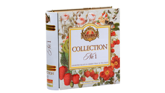Basilur Verschiedene Schwarz- und Grüntees, Teebuch-Kollektion Nr. 1 (56 g), 32 Teebeutel