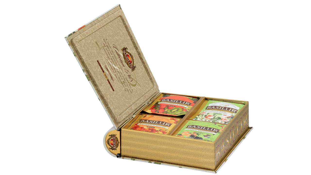 Basilur Verschiedene Schwarz- und Grüntees, Teebuch-Kollektion Nr. 1 (56 g), 32 Teebeutel