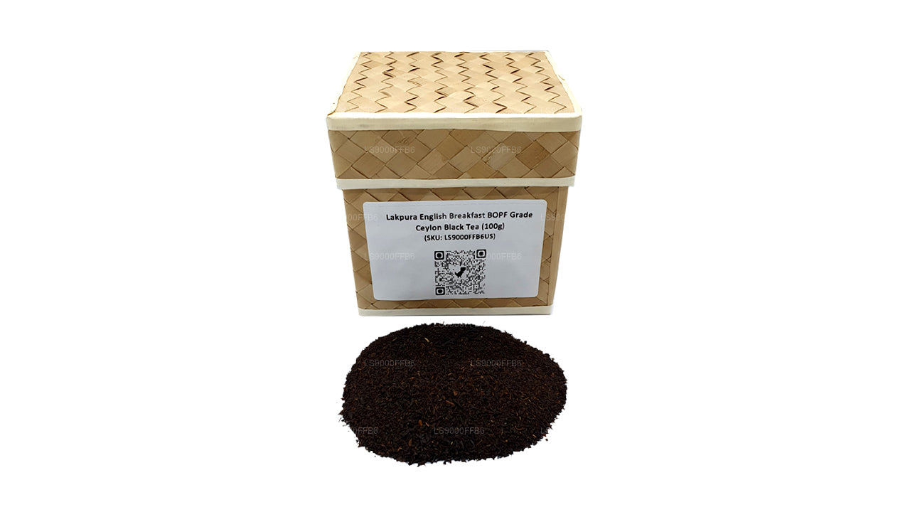 Lakpura English Breakfast Ceylon-Schwarztee in BOPF-Qualität (100 g)