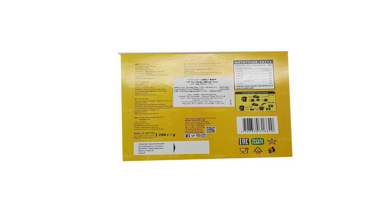 Hyson Ceylon Label BOPF (200 g) 100 Teebeutel