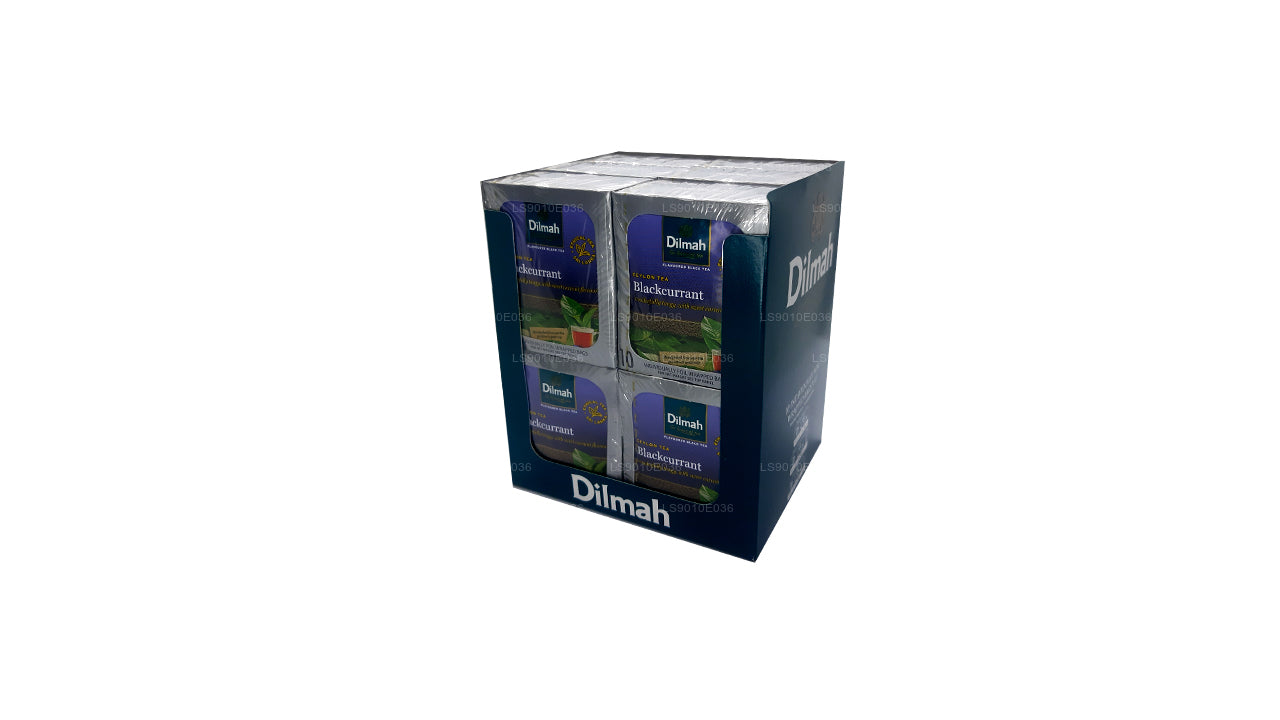 Dilmah Tee mit schwarzem Johannisbeergeschmack (20 g), 10 einzeln in Folie verpackte Beutel (12er-Pack)