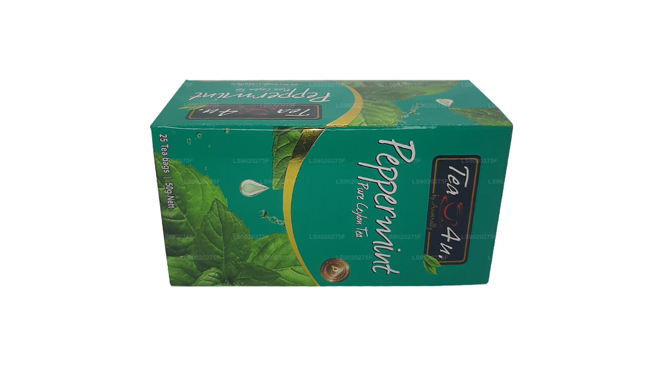 Tea4U Pfefferminz reiner Ceylon-Tee (50 g), 25 Teebeutel