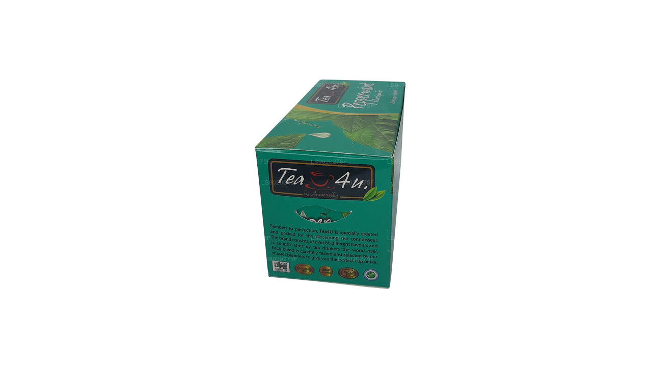 Tea4U Pfefferminz reiner Ceylon-Tee (50 g), 25 Teebeutel