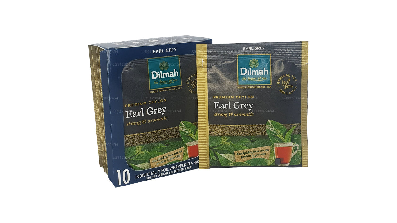 Dilmah Earl Grey Tea (20 g), 10 einzeln verpackte Teebeutel