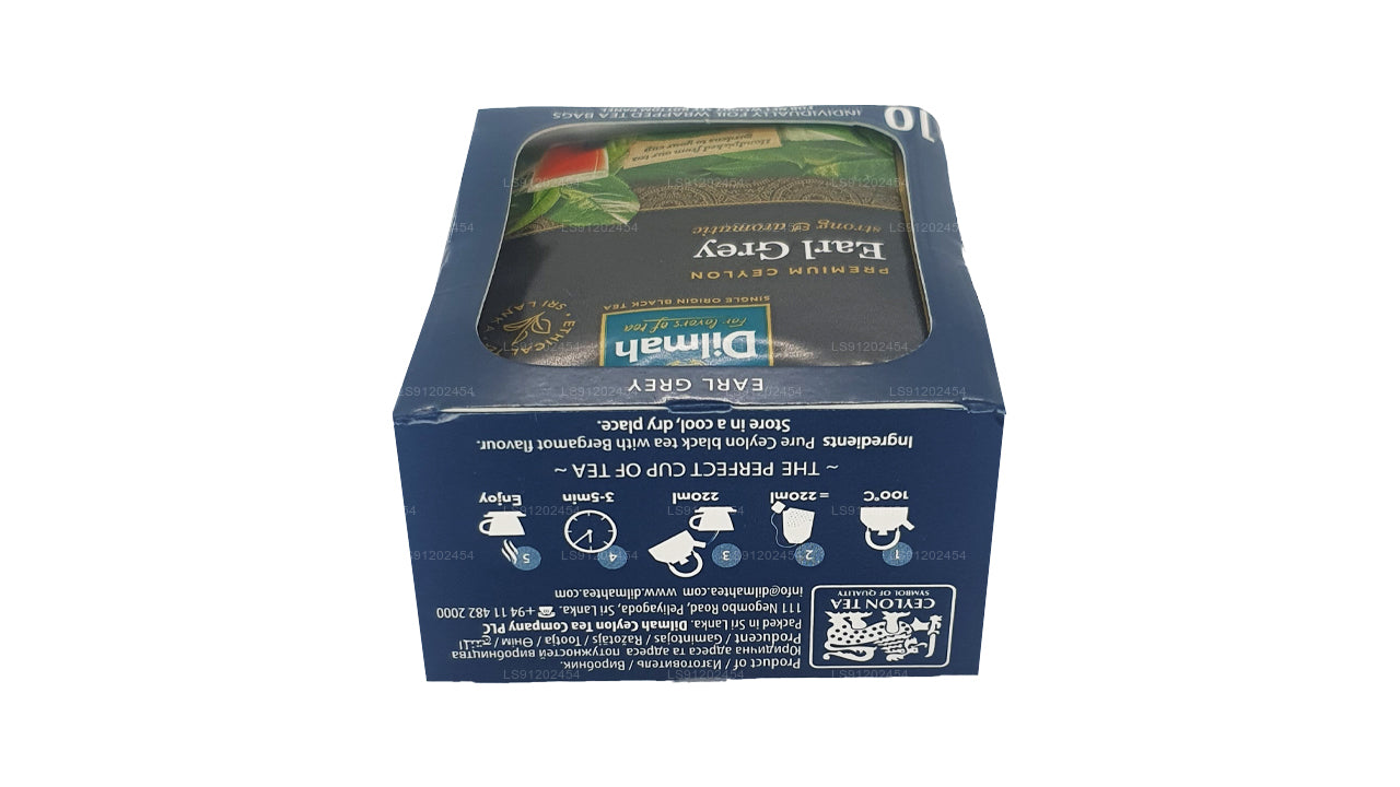 Dilmah Earl Grey Tea (20 g), 10 einzeln verpackte Teebeutel