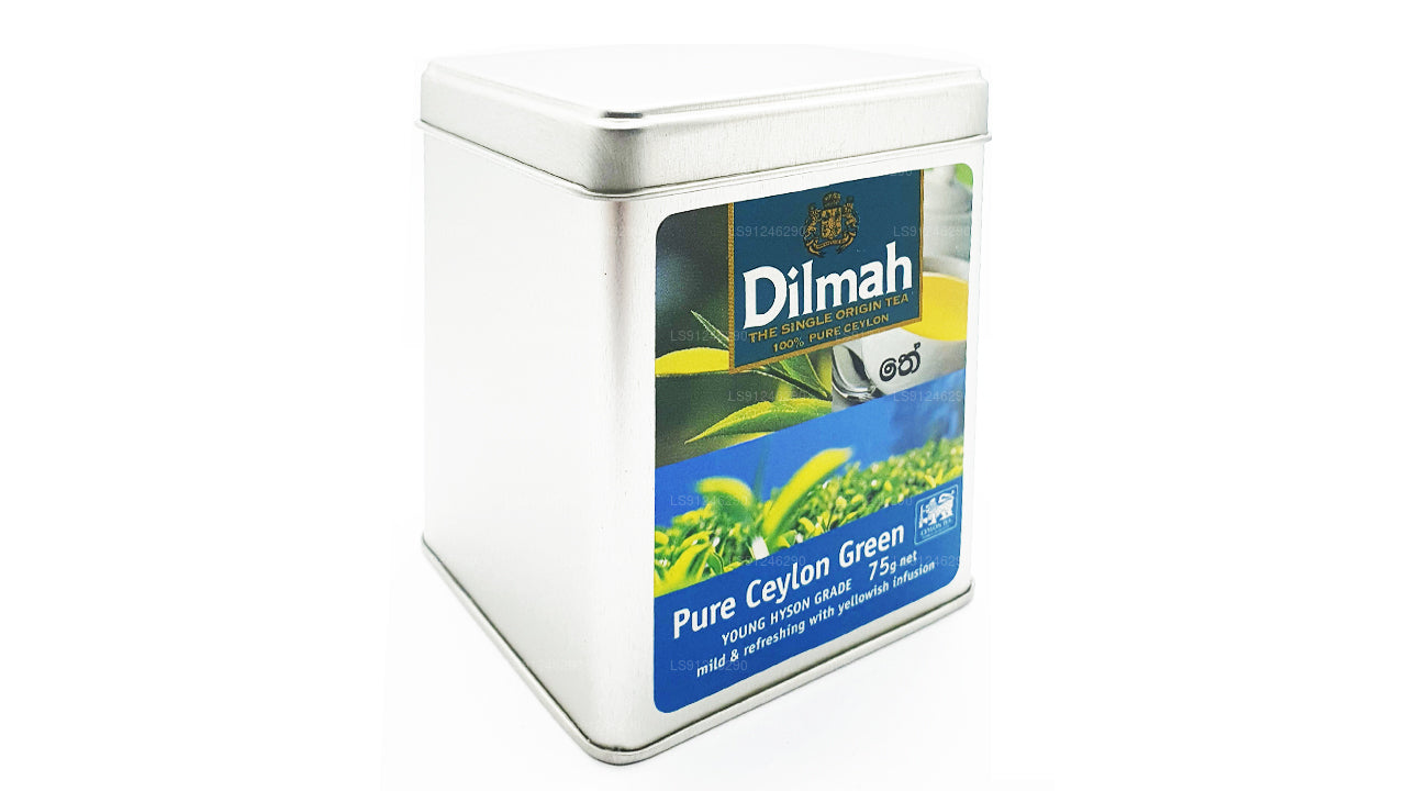 Dilmah Pure Ceylon Grüntee (YOUNG HYSON GRADE) Loseblatttee (75 g) Caddy
